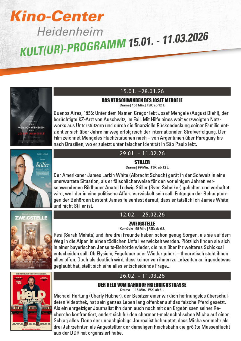 Kulturprogramm Heidenheim