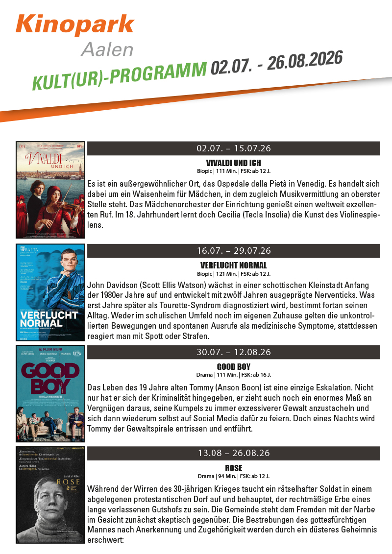 Kulturprogramm Aalen