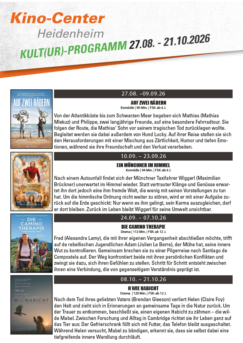 Kulturfilme Programm 